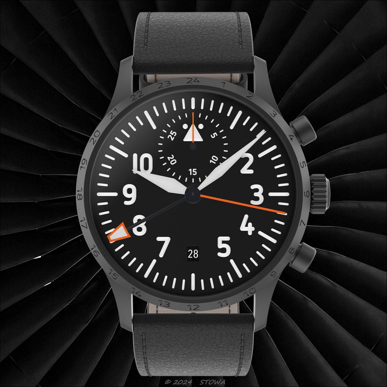STOWA: Verus GMT Chrono Black Forest Limited
