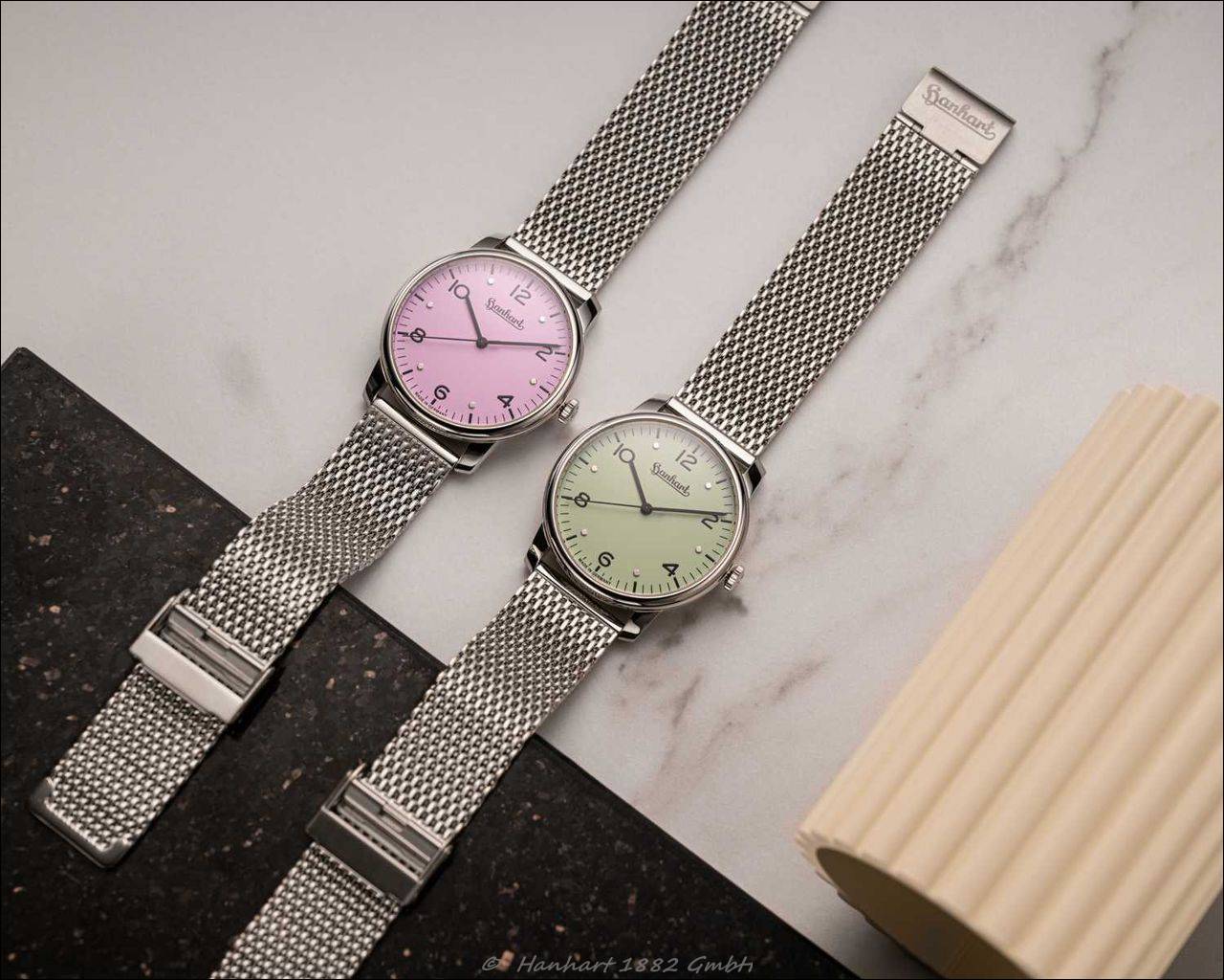 Hanhart präsentiert die neuen Silva Rosé & Silva Pistachio – Farbe im Leben, Charakter am Handgelenk