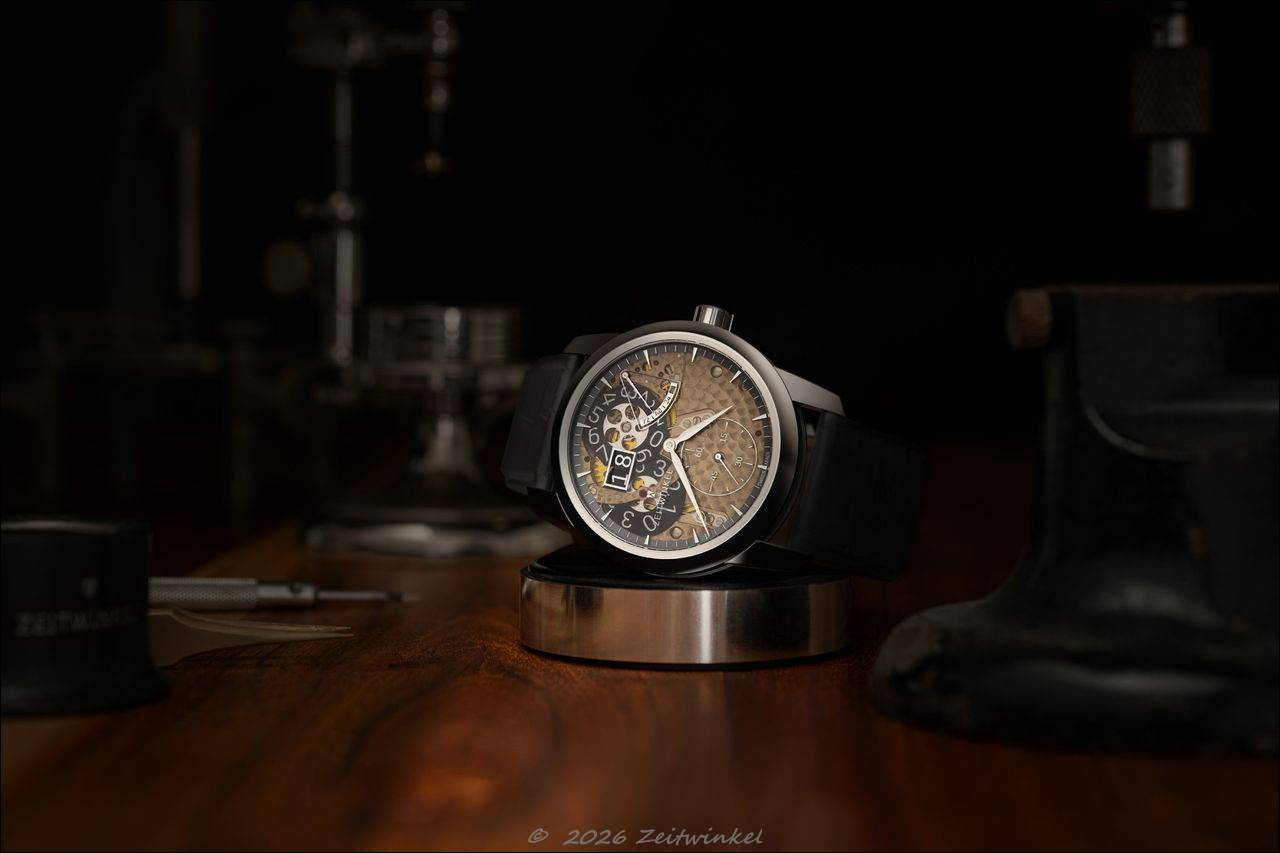 Zeitwinkel 173°: Transparentes Saphir-Zifferblatt und kompaktes Gehäuse unter 40 mm