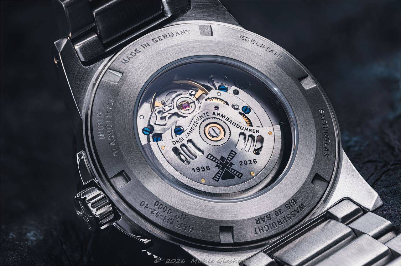 30 Jahre mechanische Armbanduhren bei Mühle-Glashütte: Die Robert Mühle Mondphase als historisches Highlight
