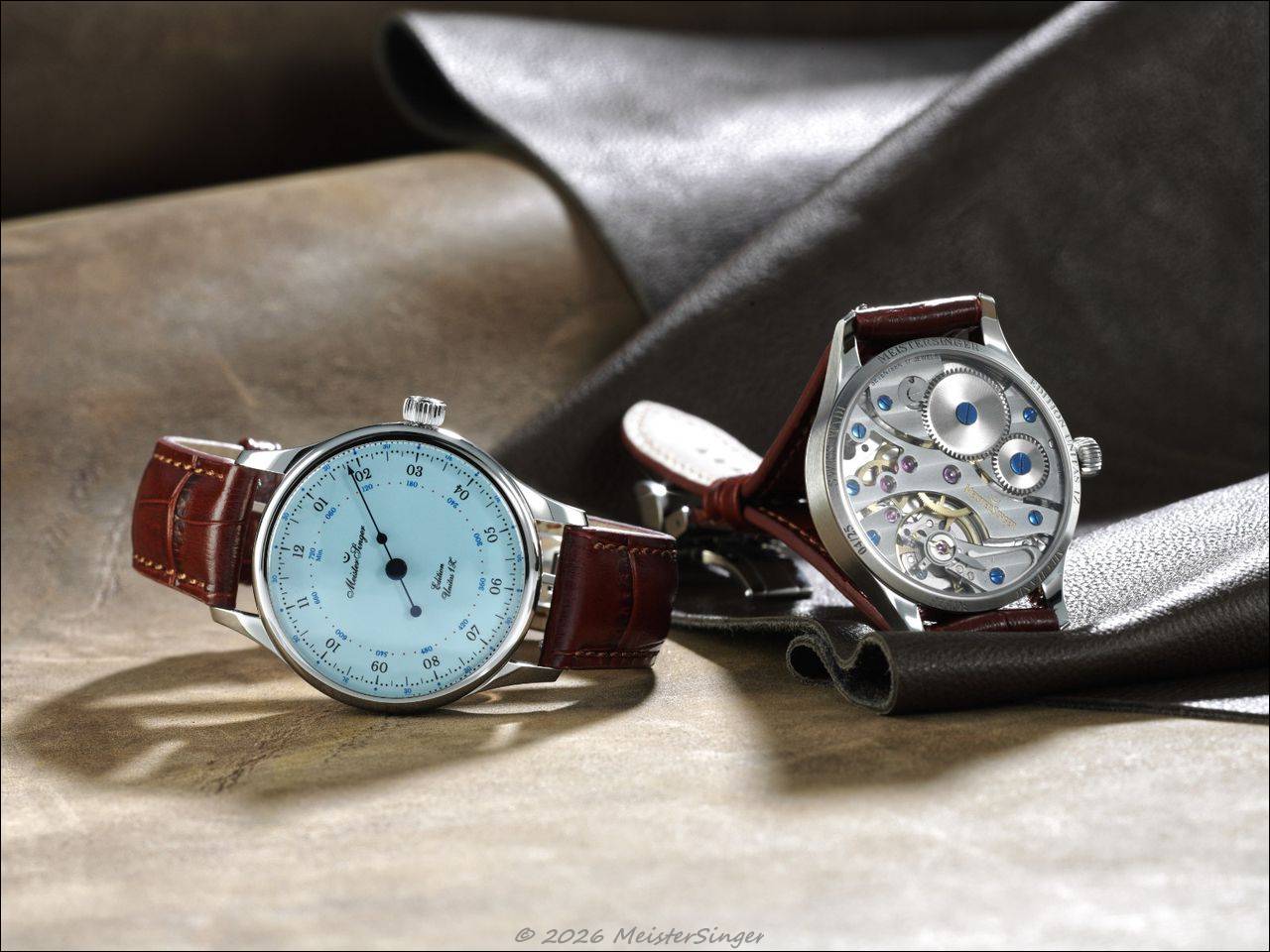 MeisterSinger Edition Unitas 1Z Blue: Seltene Handwerkskunst in Hellblau