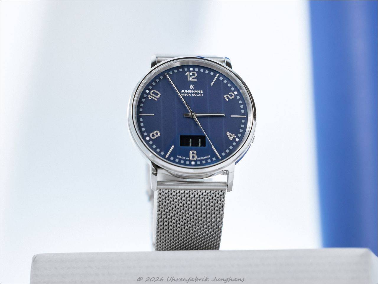 Junghans Milano MEGA Solar: Funkpräzision trifft Sonnenenergie