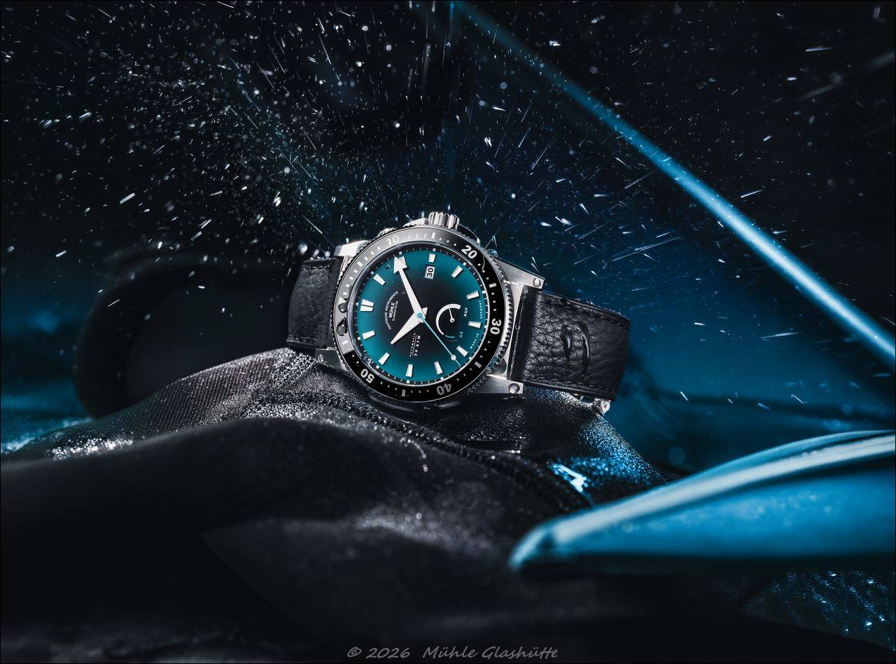 Sportivo Power Dive von Mühle-Glashütte: Taucheruhr mit Gangreserve-Anzeige