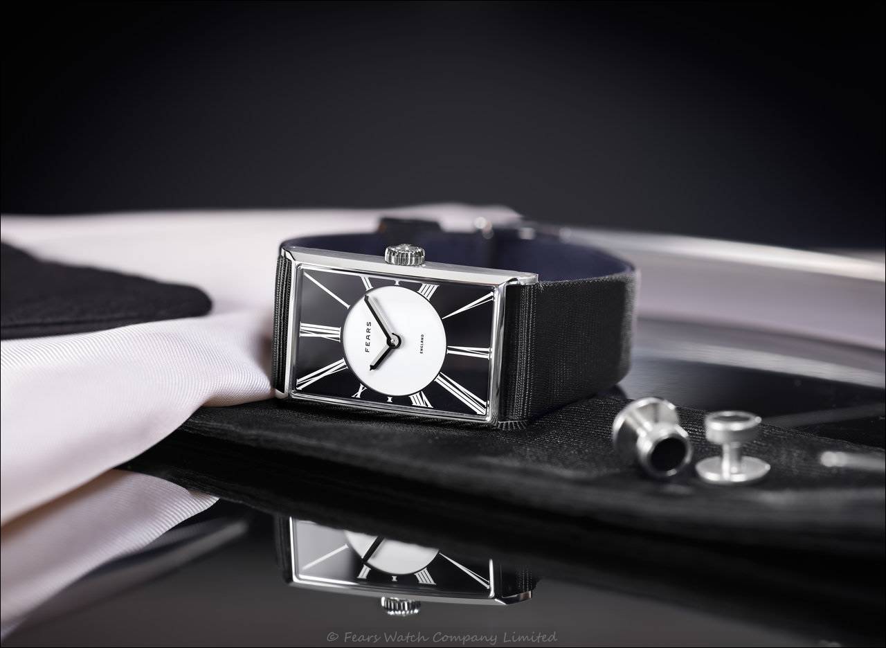 Fears Arnos Opera Black – elegante Dresswatch in Schwarz und Weiß
